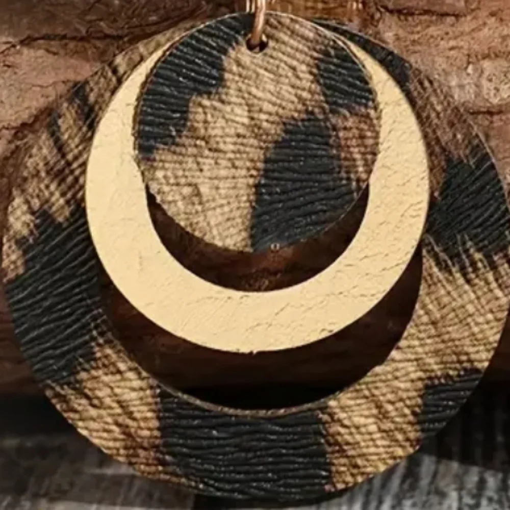 Vintage Leopard Earring Set - Picture 3 of 4